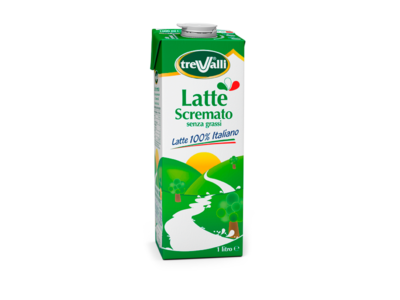 Latte UHT Scremato Trevalli